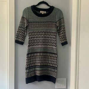 Pink Rose knit sweater dress - xs